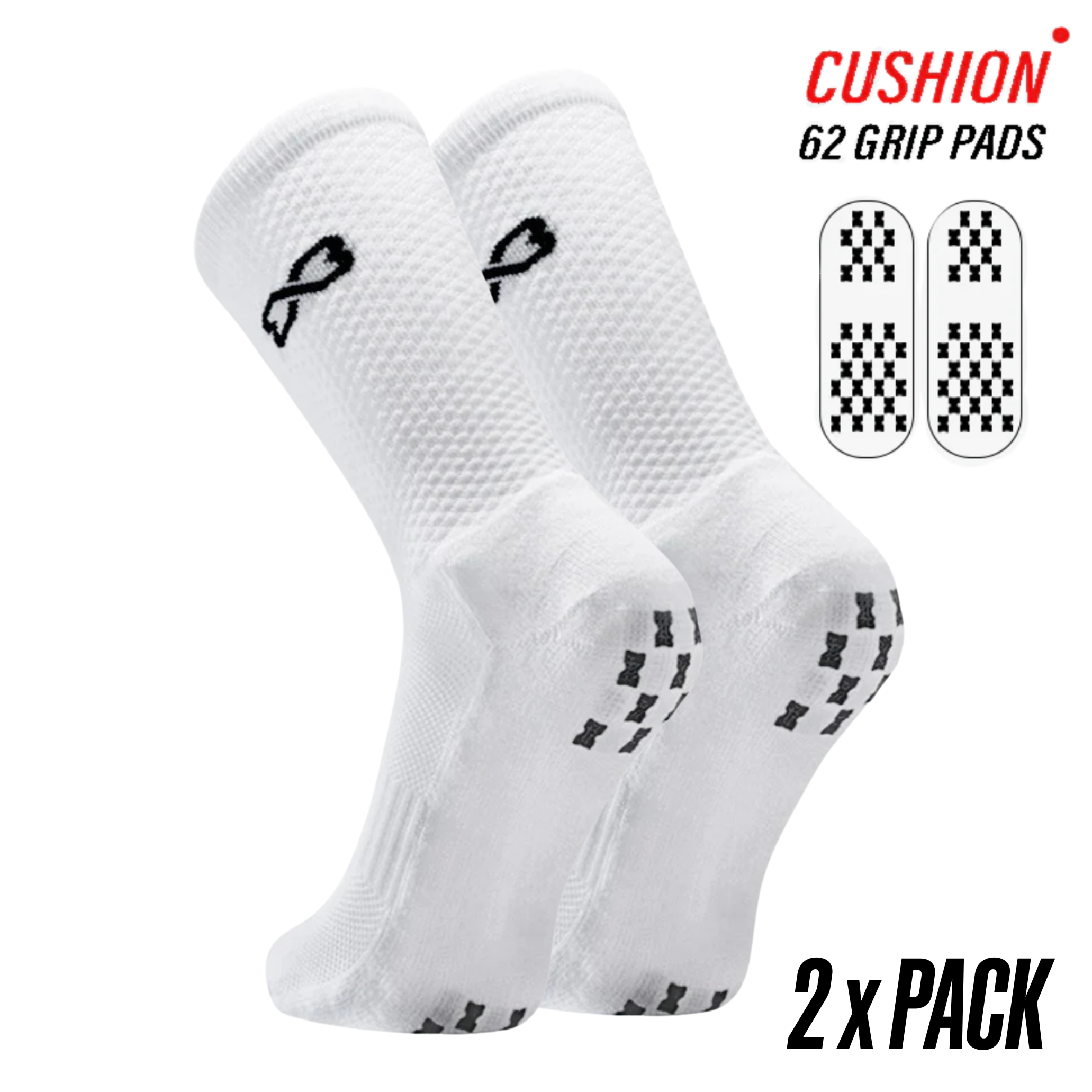 2 PACK: WEFOOT IN&OUT Dual-Grip Socks