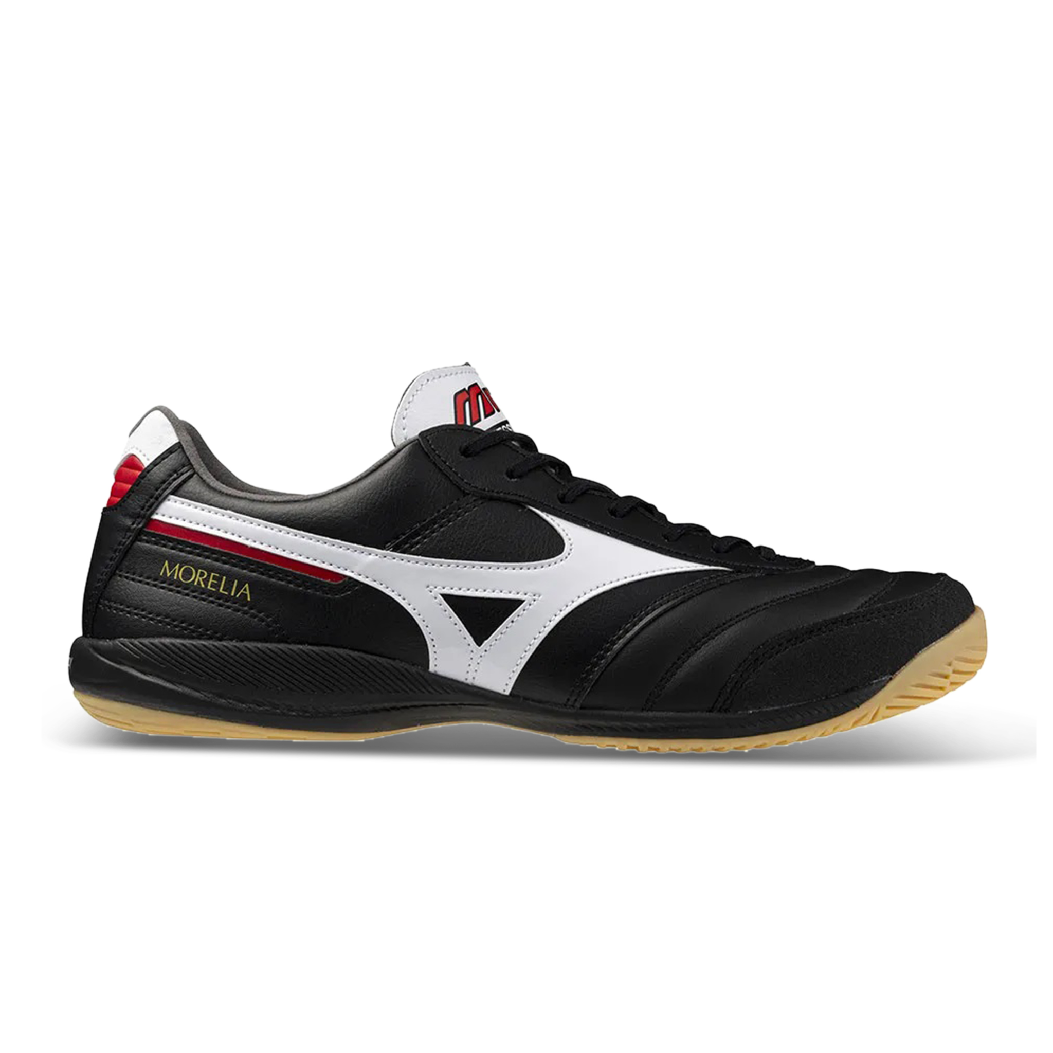 Mizuno Morelia Sala Elite Indoor K-leather White/black/chinese red