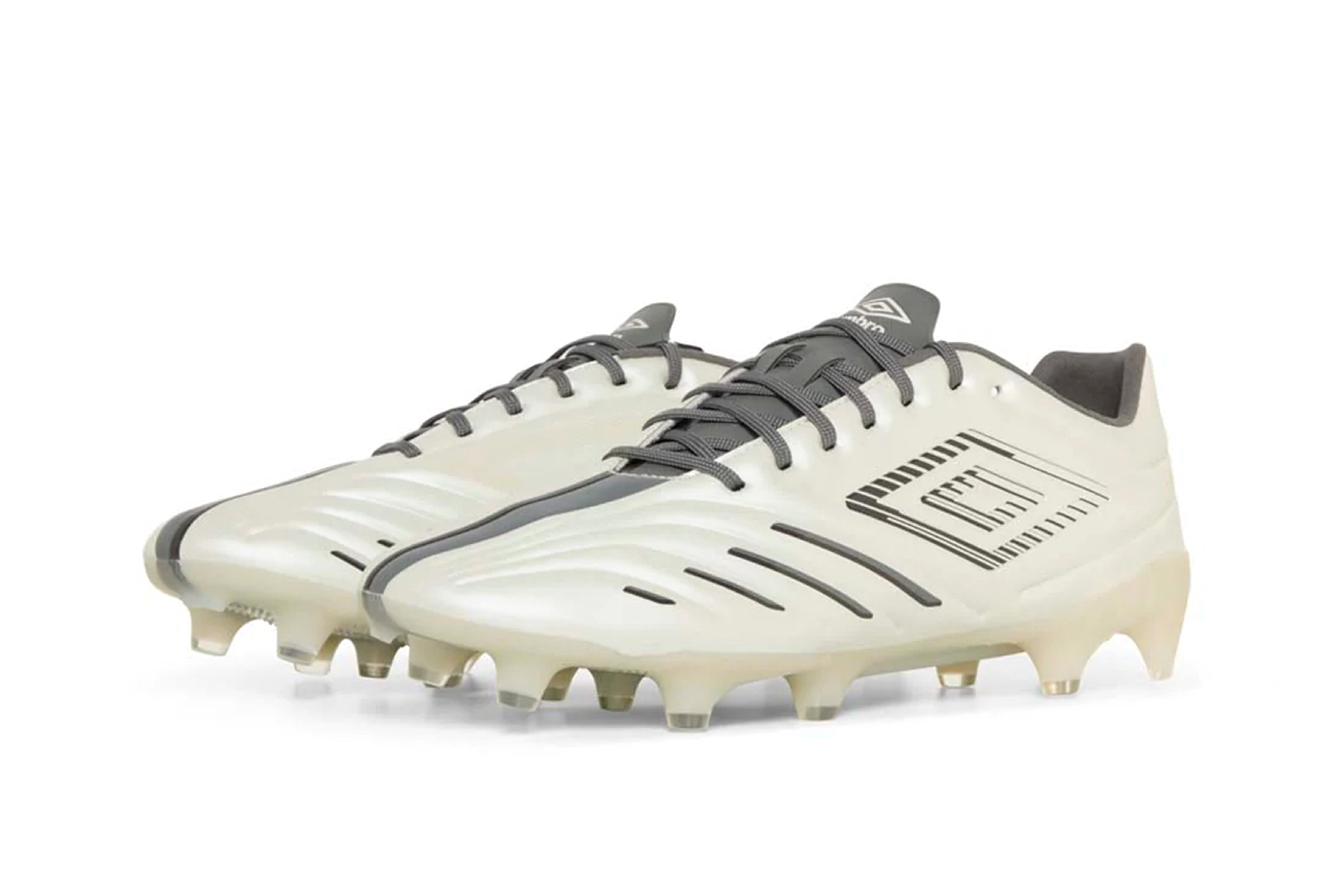 Umbro Tocco IV Pro Firm Ground Football Boots White Black Grey