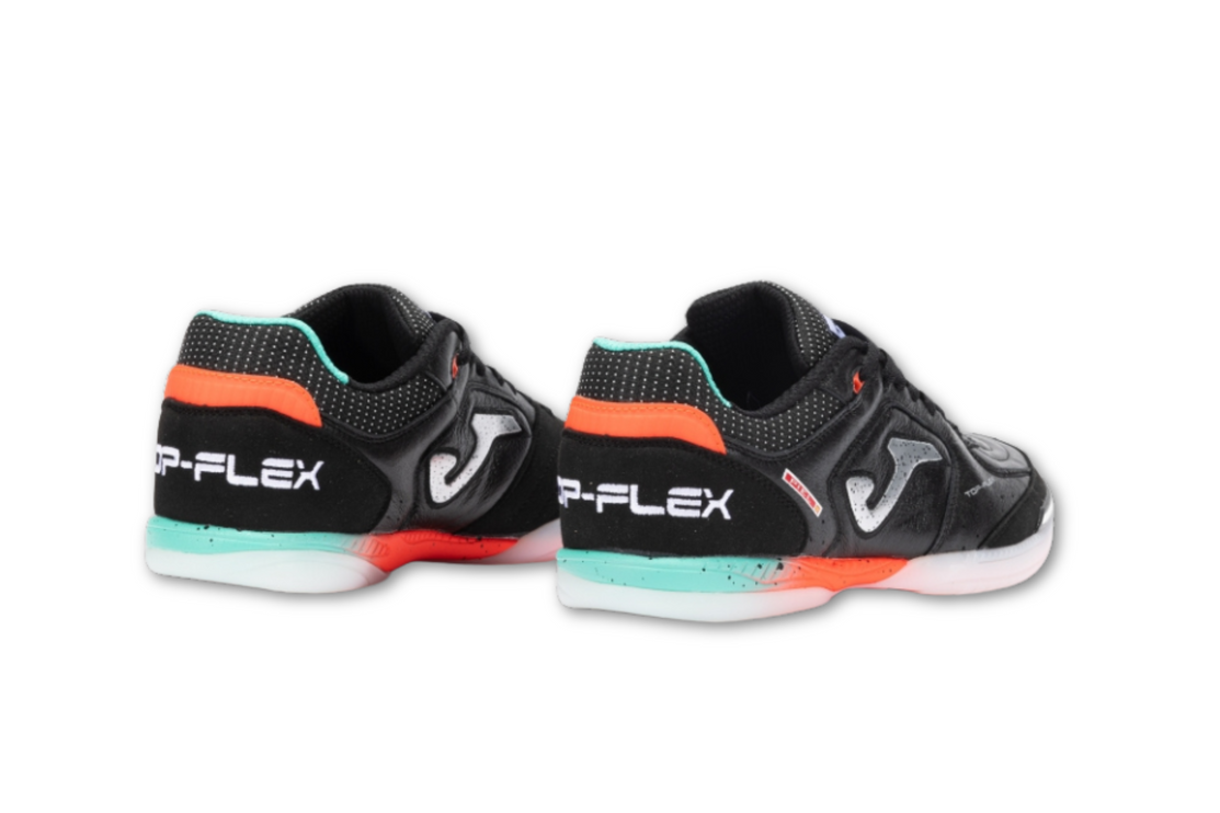 Joma Top Flex Indoor Court Boots 'Black/Coral Red'